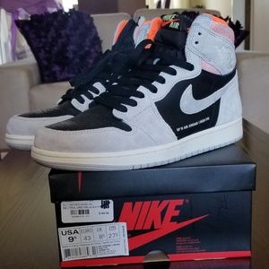 Jordan 1 Neutral Gray/Hypercrimson |Sz 9.5